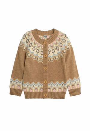 CLASSIC FAIR ISLE - REGULAR FIT - Kardigán - mocha
