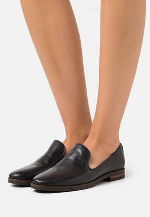 LEATHER - Mocassins - black