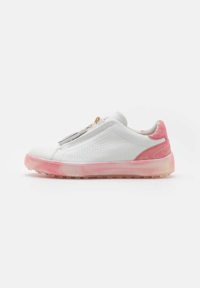 ECCO TRAY - Golf shoes - raspberry/white - Zalando.ie