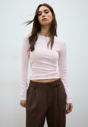 Majica z dolgimi rokavi - salmon