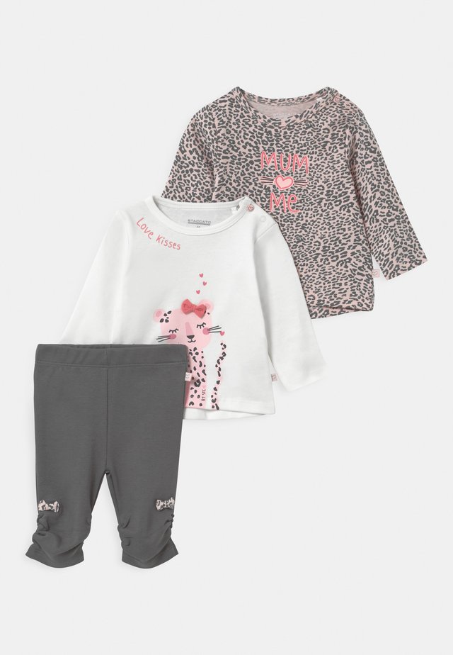 SET - Legging - light pink/dark grey