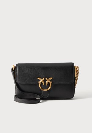 Pinko, LOVE ONE BABY - Чанта за носене през рамо - black/gold-coloured