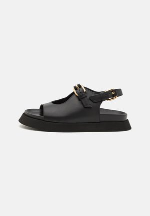 MOSCHINO BUCKLES - Σανδάλια - nero