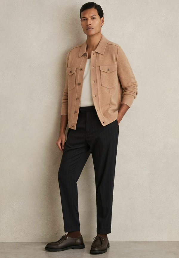 REGULAR FIT - RING PINSTRIPE TAPERED - Stoffhose