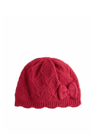 Next, KNITTED BOW BABY BEANIE - Beanie - red pointelle bow