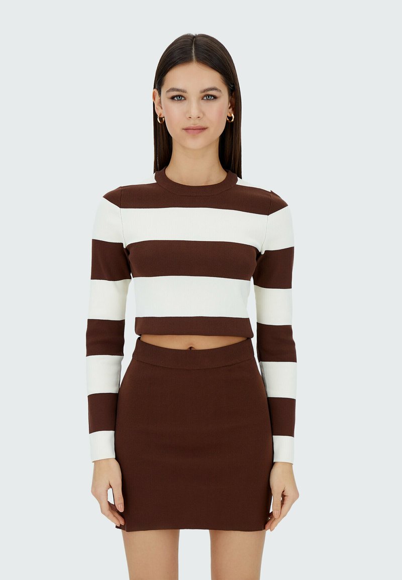 Damen Jeansröcke | Stradivarius Minirockbrown/braun - TG41325 Damen Jeansröcke | Stradivarius Minirockbrown/braun - TG41325
