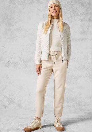 Cecil MIT 3D STRUKTURMUSTER - Sweatjacke - weiß