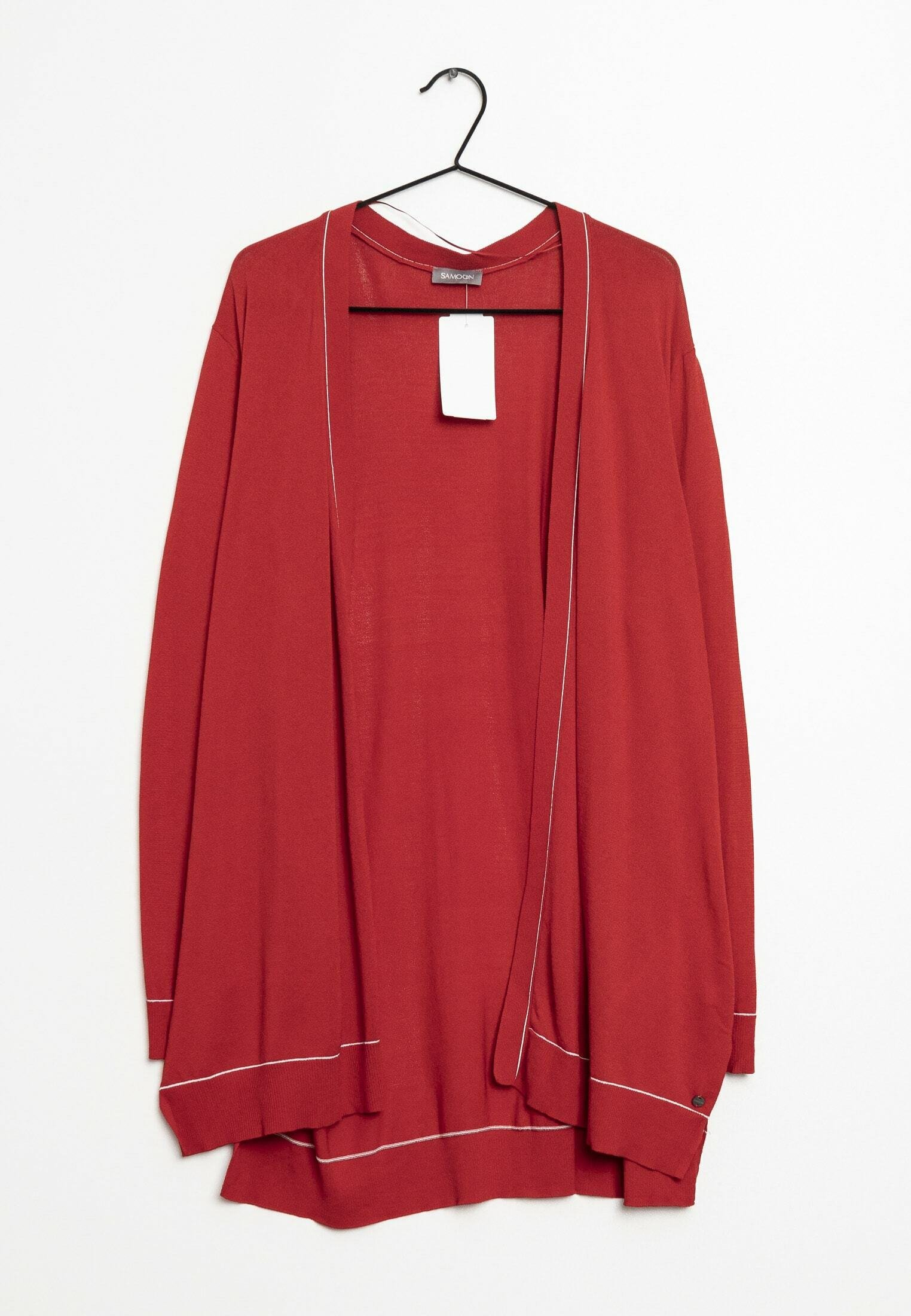 Cardigan Samoon Strickjacke Grün Samoon Cardigan Samoon Oversized