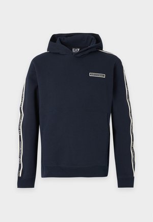 EA7 Emporio Armani, TRAIN LOGO SERIES TAPE - Суитшърт с качулка - armani blue