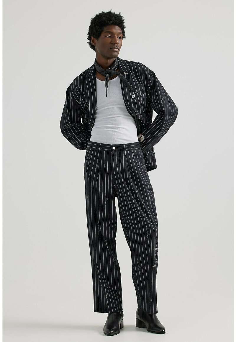 Lee - JMB STRIPED PANT - Pantaloni - black, Ingrandire