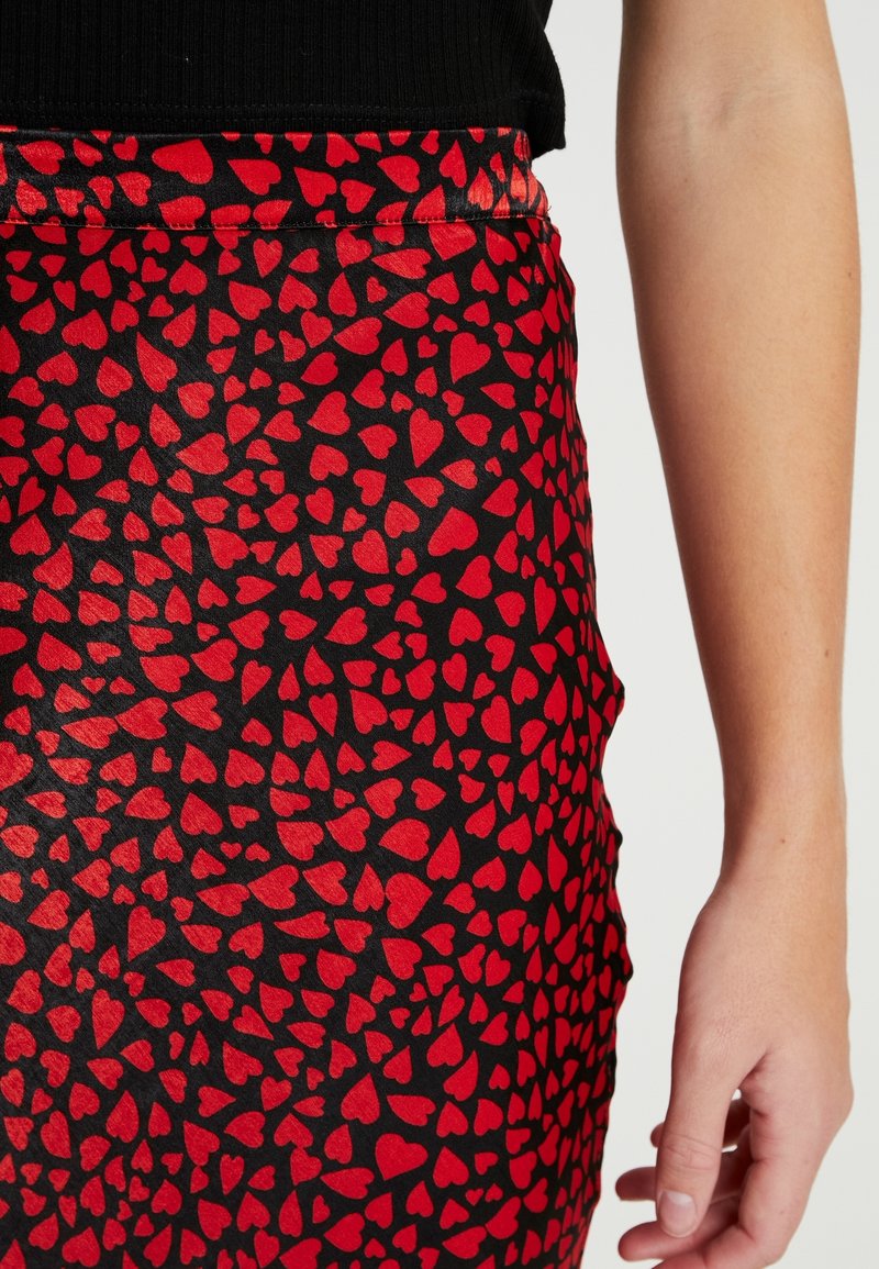 Unique Bargains Jupe Crayon Midi Sirène Queue de Poisson pour Femmes, Rouge, TG