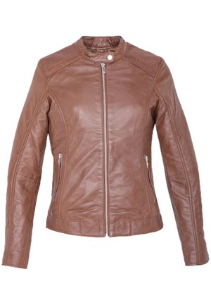 Lederjacke - cognac