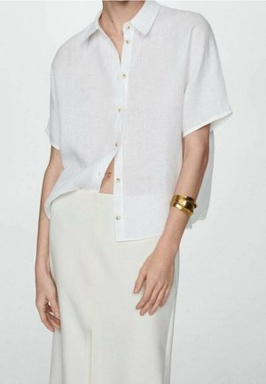 Button-down blouse - white