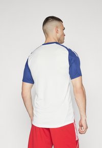 adidas Performance OLYMPIQUE LYON TRAINING JERSEY - Squadra - white tint/midnight indigo/bright red