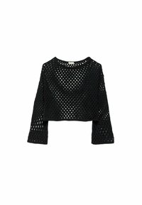Stradivarius Stickad tröja - black