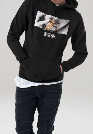 Felpa con cappuccio - black