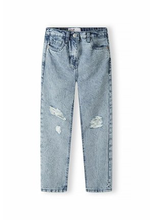RIPPED MOM - Tapered-Farkut - light blue denim