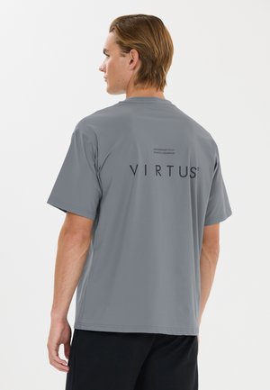 VIRTUS, VIRTUS T-SHIRT DELA - T-shirt print - lagune gray