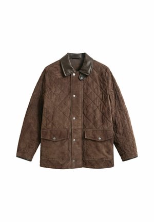 GANT, Leather jacket - black brown