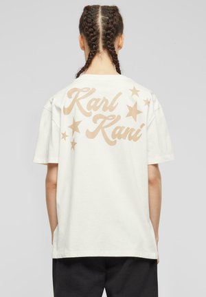 SMALL SIGNATURE STAR OS - Camiseta estampada - offwhite