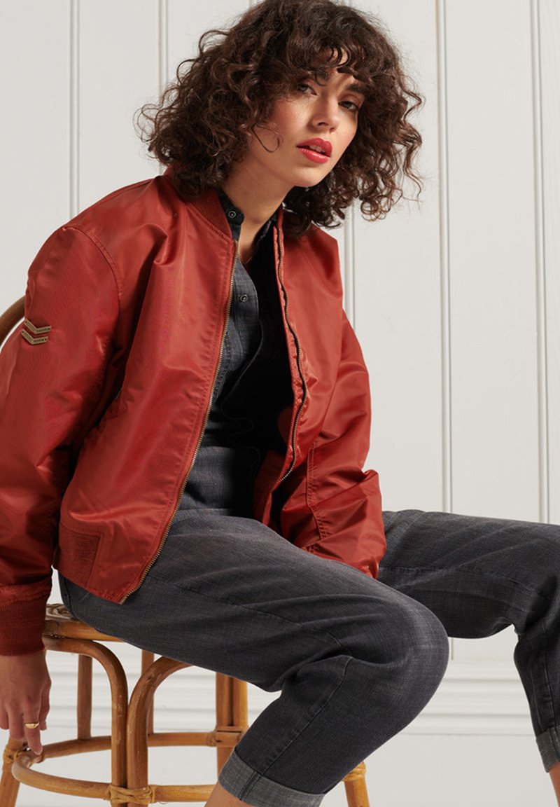 Damen Leichte Jacken | Superdry Bomberjacke rust/rot - SM38189 Damen Leichte Jacken | Superdry Bomberjacke rust/rot - SM38189