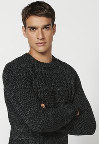 Koroshi Strickpullover - black