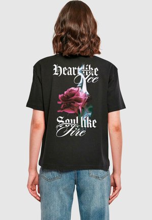 SOUL LIKE FIRE - Print T-shirt - black