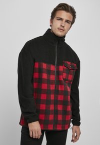 Urban Classics - Jachetă subțire - black/redcheck Imagine miniatură 1