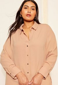 Curves Like These LONG SLEEVE  REGULAR FIT - Užsagstoma palaidinė - pink