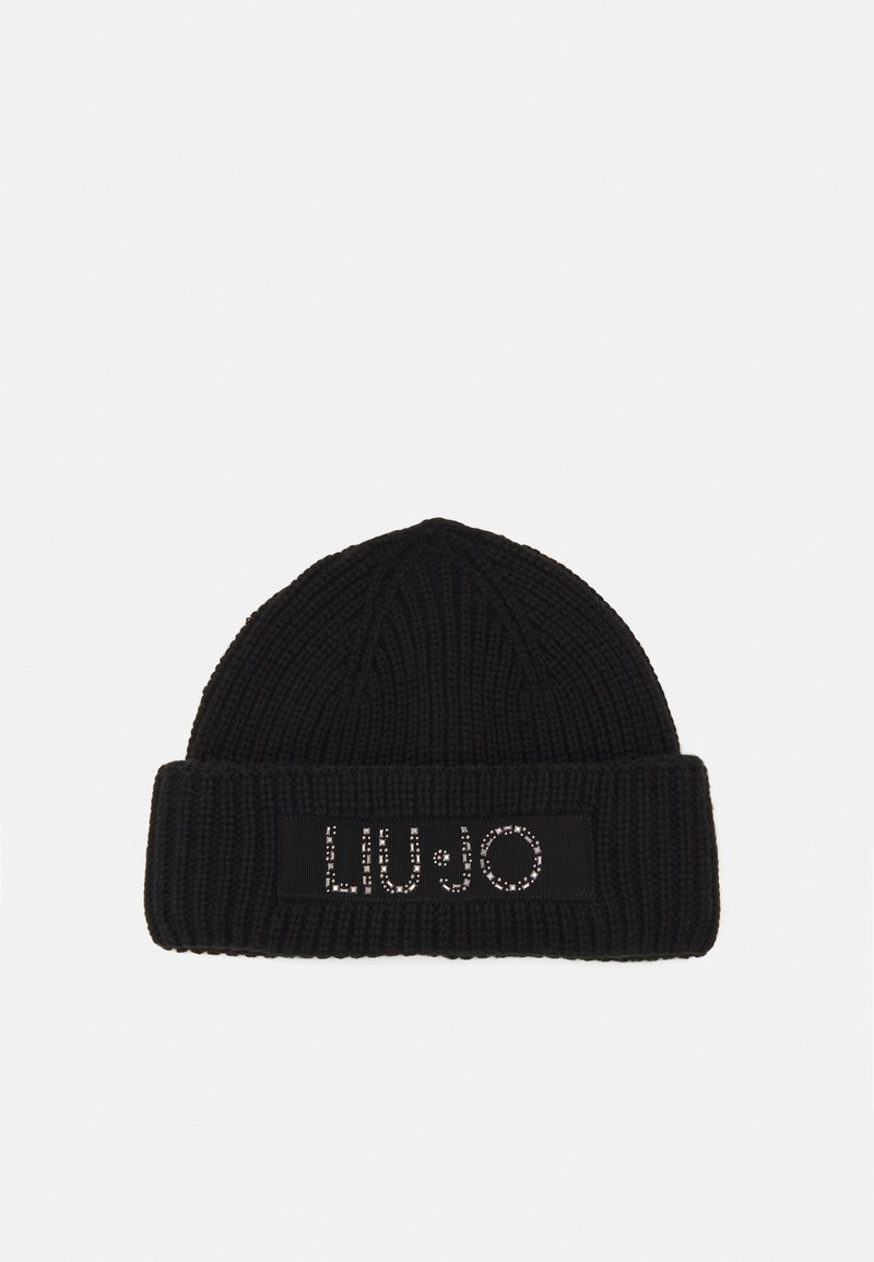 LIU JO BEANIE CON LOGO - Čiapka - nero