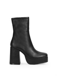BOSANOVA Stivaletti da neve realizzati in pelle scamosciata con gambo basso 8 cm, dettaglio logo, fodera in pelliccia e suola con plateau da 4,5 cm. Senza chiusura. Scarpe da donna, taupe, 40