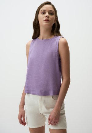 ROUND NECK SLEEVELESS - Blouse - lilac