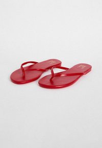 REGULAR FIT-TOE FLIP FLOPS - T-sandali - red