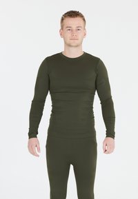 Whistler BASELAYER SET - Caleçon long - zwart donkergrijs