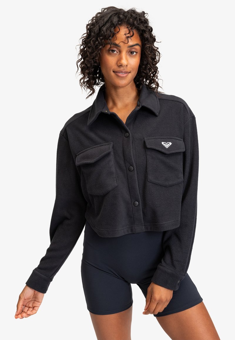 Roxy WAVES OF WARMTH - Veste polaire - anthracite - ZALANDO.FR