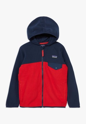 BABY MICRO SNAP UNISEX - Fleecová bunda - fire/new navy
