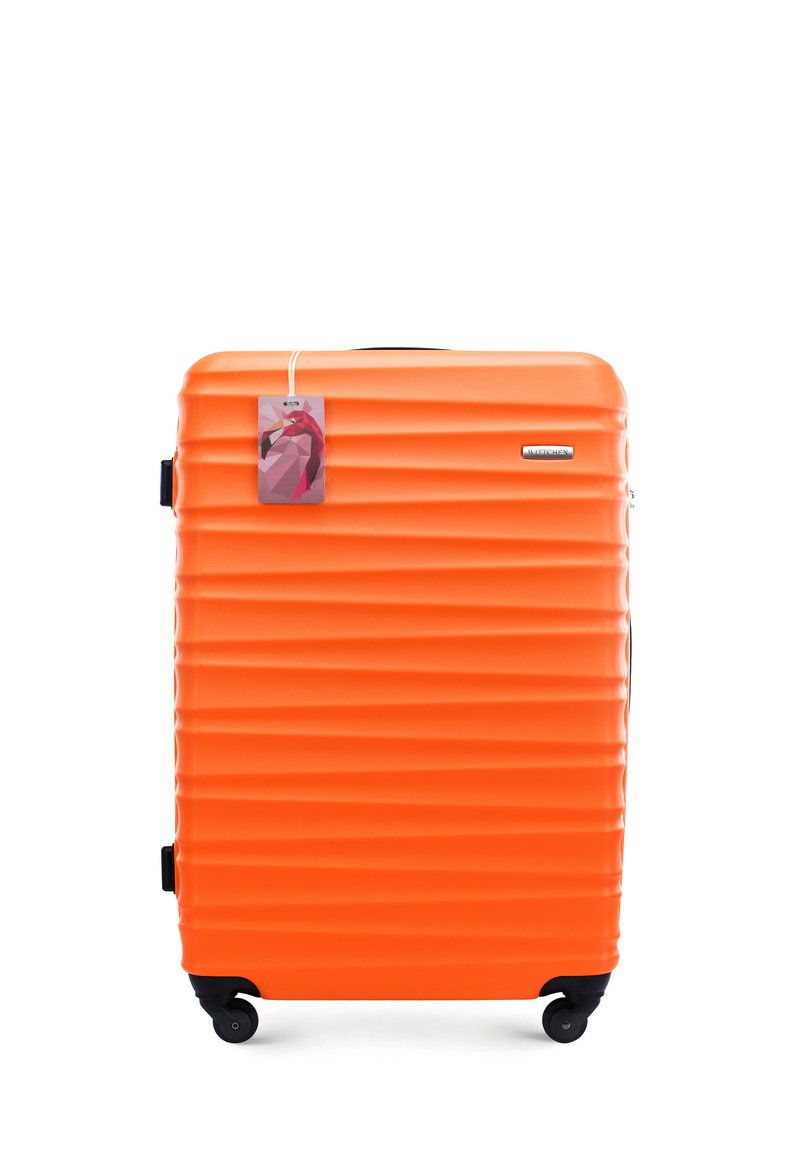 WITTCHEN LARGE SUITCASE WITH LUGGAGE TAG FROM ABS - Trolley - orange