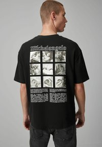 Next HOKUSAI THE GREAT WAVE LICENSE STANDARD - Marškinėliai su spaudiniu - black michelangelo