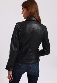 Lee Cooper BLANDINE - Leather jacket - black