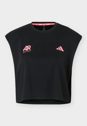 adidas Performance, ADI365 - Camiseta estampada - black/pure turbo