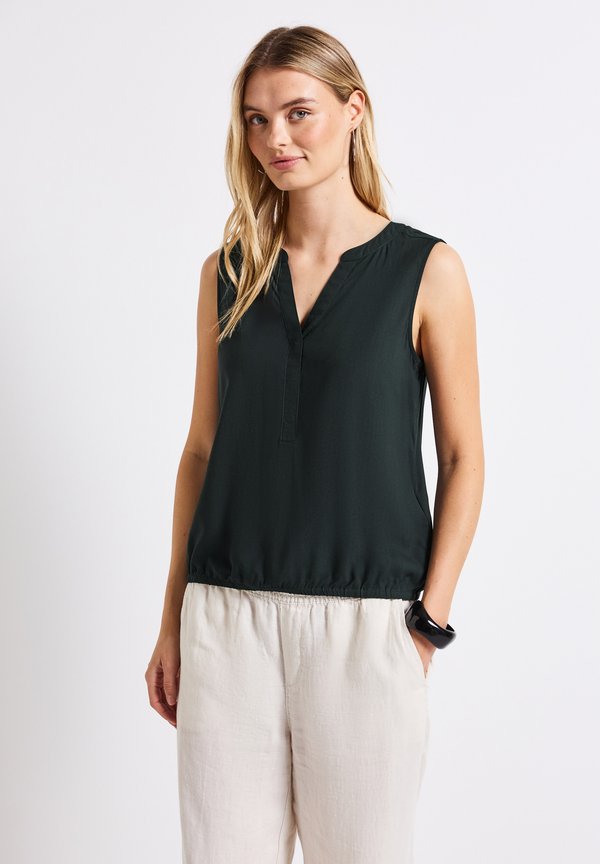 IN UNIFARBE - Top - grün