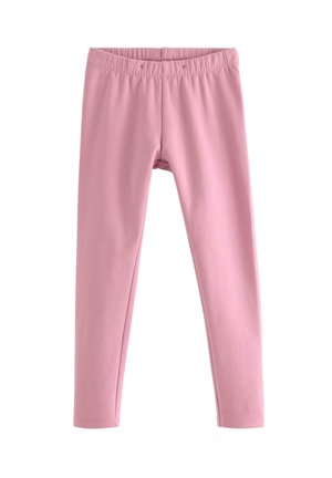 Rosa stretchy leggings med elastisk talje, designet til en tæt og behagelig pasform.