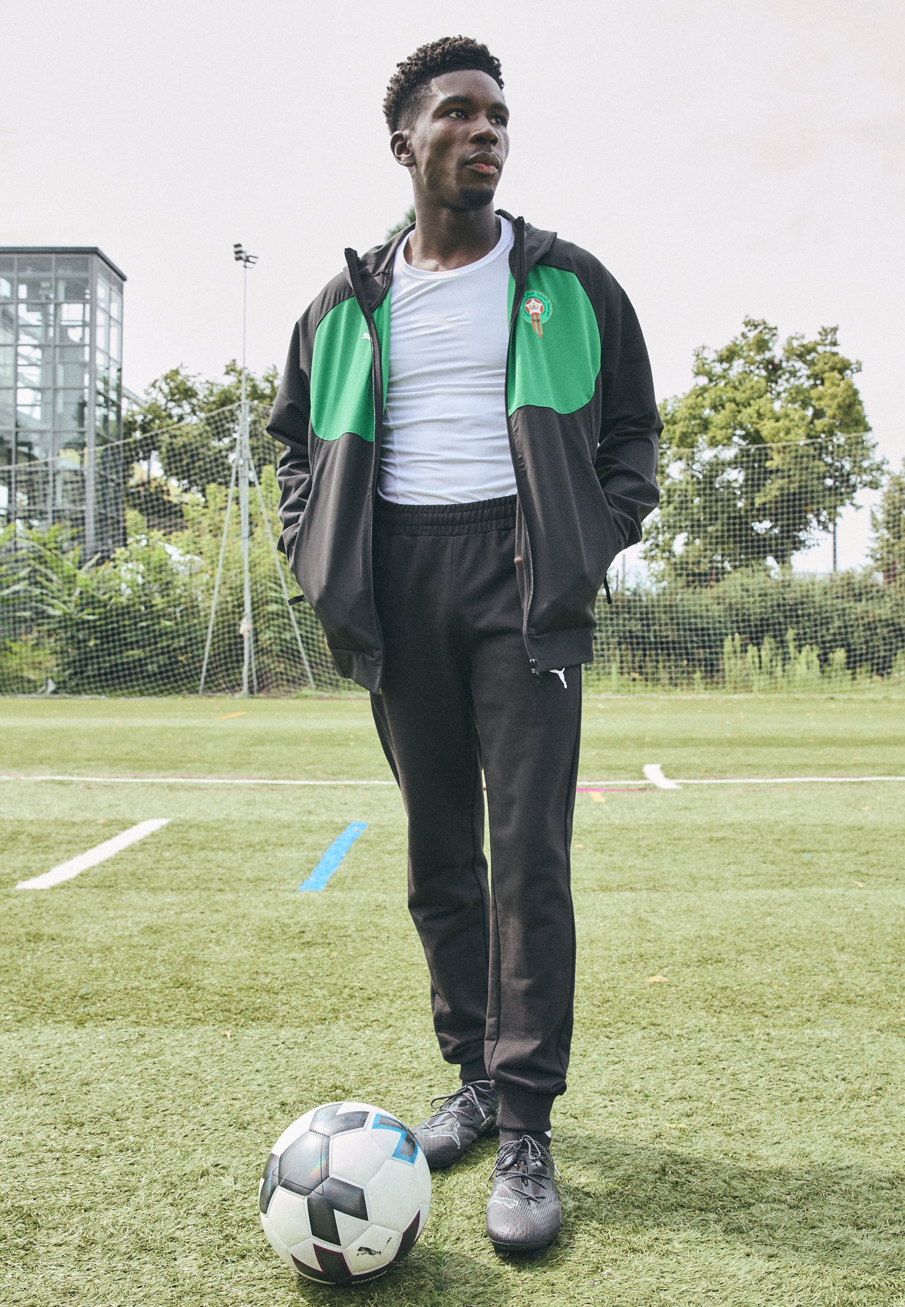 Puma MOROCCO FRMF TRACK JACKET - Voetbalshirt - Land - black