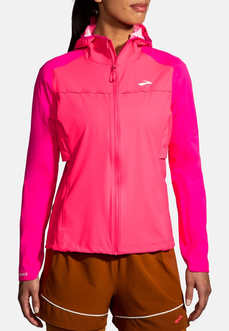 Brooks HIGH POINT  - Vandeniui atspari striukė - hyper pink fuchsia