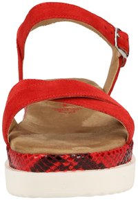 s.Oliver S.OLIVER SANDALEN - Platform sandals - red/snake 507