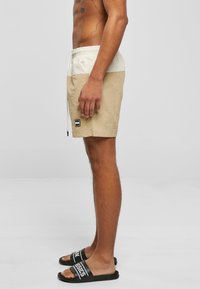 Urban Classics BLOCK  - Fürdőnadrág - unionbeige/softseagrass