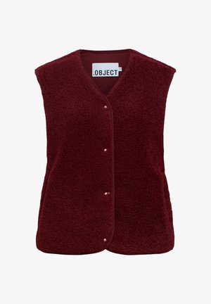 Object, VEST FLEECE - Smanicato - cabernet