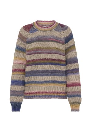 PULZ, PZ DORIA - Jumper - multicolour and solid stripes