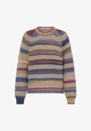 PULZ, PZ DORIA - Strickpullover - multicolour and solid stripes