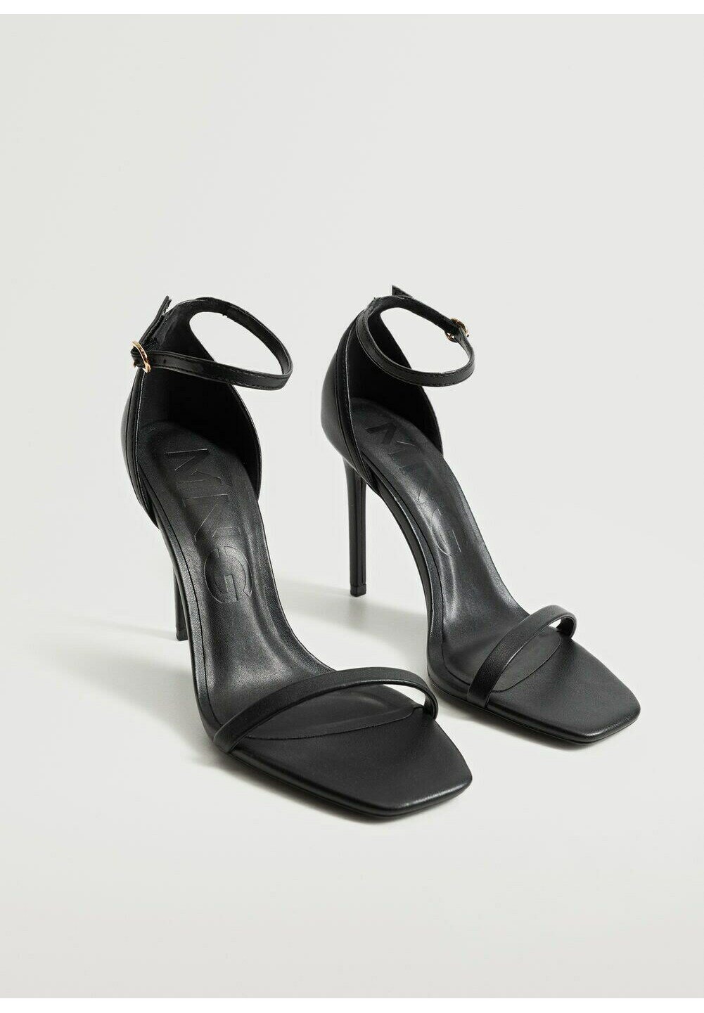 Mango AUSSIE - Sandalias de tacón - black/negro - Zalando.es
